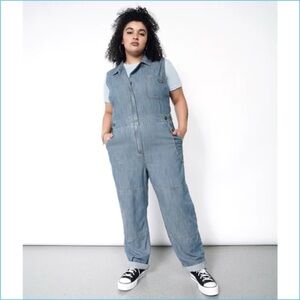 Wildfang The Essential Sleeveless High Waisted Coverall XL